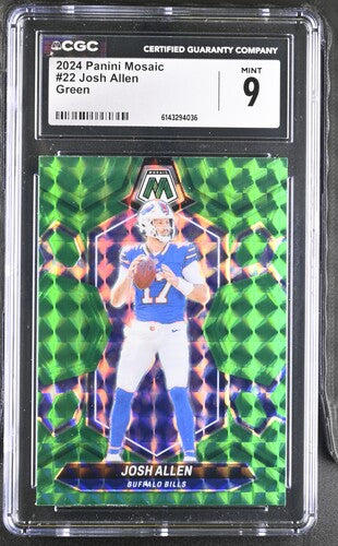2024 Panini Mosaic #22 Josh Allen Green CGC 9 SC2