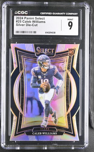2024 Panini Select #25 Caleb Williams Silver Die-Cut CGC 9 SC2