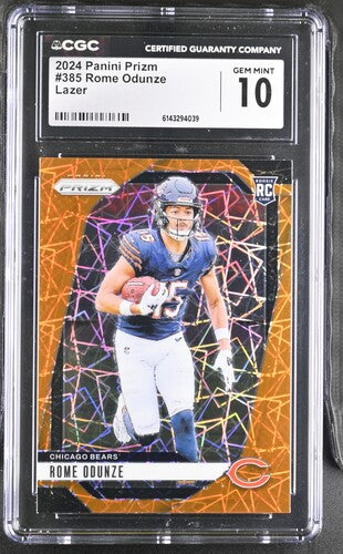 2024 Panini Prizm #385 Rome Odunze Lazer CGC 10 SC2