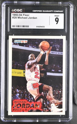 1993-94 FLEER #28 MICHAEL JORDAN CGC 9 SC5