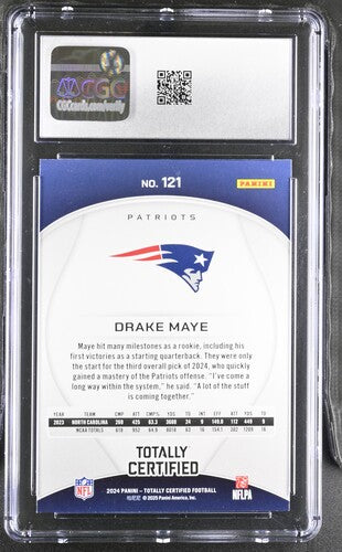 2024 PANINI TOTALLY CERTIFIED #121 DRAKE MAYE MIRROR MAROON CGC 10 SC2