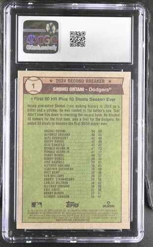 2025 Topps Heritage #1 Shohei Ohtani CGC 8.5 SC4