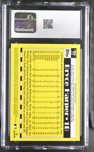 2025 Topps Update '90 Silver Pack #U90C-77 Bryce Harper Purple CGC 9 SC4