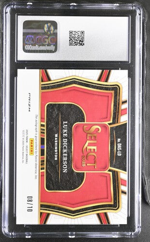 2025 PANINI SELECT DIAMOND ACTION SIGNATURES #DAS-LD LUKE DICKERSON GOLD FLASH CGC 9 SC4