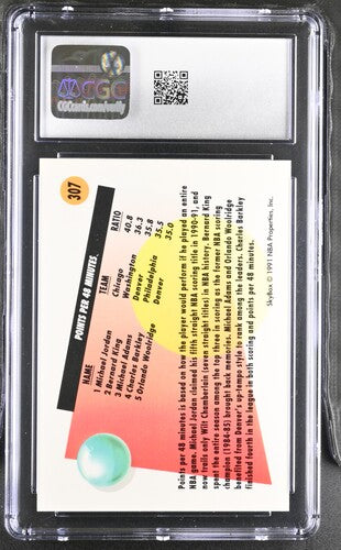 1991-92 SKYBOX #307 MICHAEL JORDAN CGC 8.5