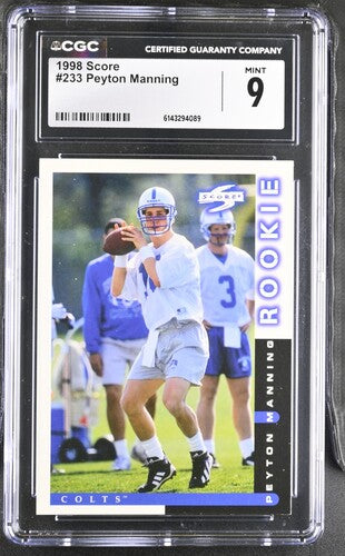 1998 SCORE #233 PEYTON MANNING CGC 9 SC2