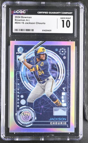 2024 Bowman Bowman A.I. #BAI-16 Jackson Chourio CGC 10 SC4