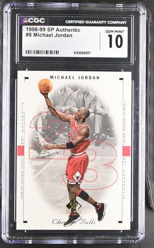 1998-99 SP Authentic #8 Michael Jordan CGC 10 SC5