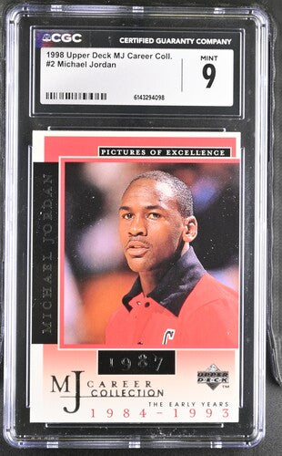 1998 Upper Deck MJ Career Coll. #2 Michael Jordan CGC 9 SC5