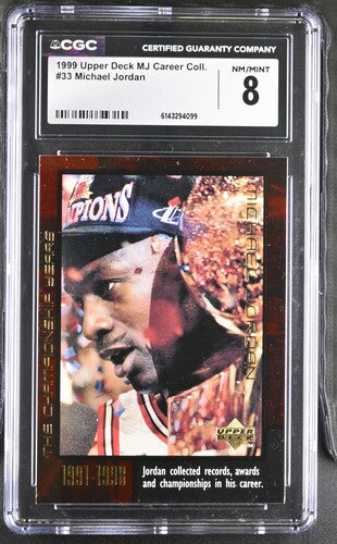 1999 Upper Deck MJ Career Coll. #33 Michael Jordan CGC 8 SC5