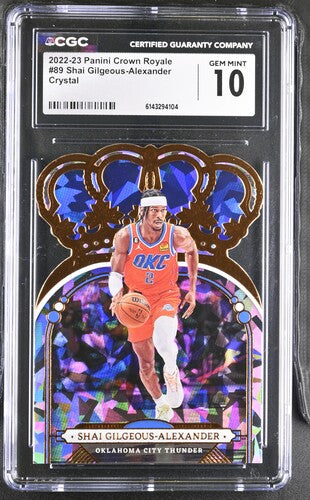 2022-23 Panini Crown Royale #89 Shai Gilgeous-Alexandre Crystal CGC 10 SC5