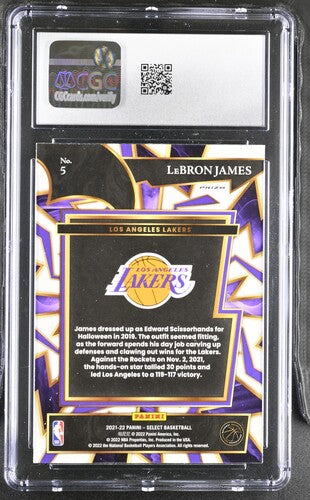 2021-22 Panini Select Turbo Charged #5 LeBron James Red CGC 10 SC5