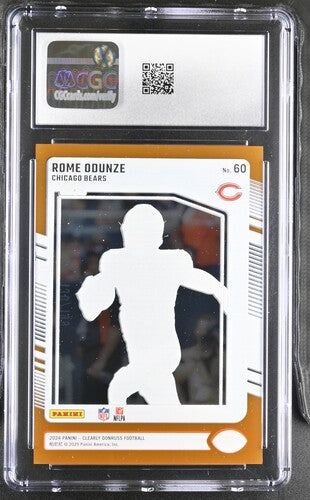2024 Panini Clearly Donruss #60 Rome Odunze Orange CGC 9 SC2