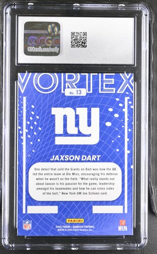 2025 Donruss Vortex #13 Jaxson Dart CGC 9 SC2