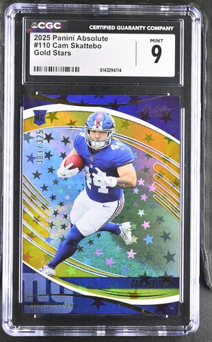 2025 Panini Absolute #110 Cam Skattebo Gold Stars CGC 9 SC2
