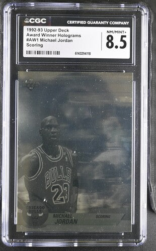 1992-93 Upper Deck Award Winner Holograms #AW1 Michael Jordan Scoring CGC 8.5 SC5