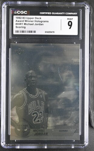 1992-1993 Upper Deck Award Winner Holograms #AW1 Michael Jordan Scoring CGC 9 SC5