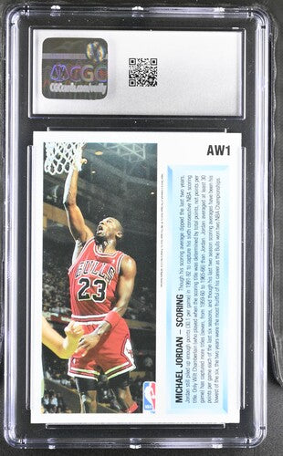 1992-1993 Upper Deck Award Winner Holograms #AW1 Michael Jordan Scoring CGC 9 SC5