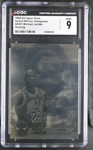 1992-1993 Upper Deck Award Winner Holograms #AW1 Michael Jordan Scoring CGC 9 SC5