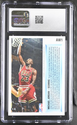1992-1993 Upper Deck Award Winner Holograms #AW1 Michael Jordan Scoring CGC 9 SC5