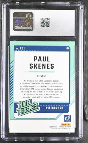 2024 Panini Donruss #131 Paul Skenes Red & Blue CGC 10 SC4