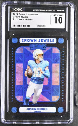 2024 Panini Contenders Crown Jewels #11 Justin Herbert CGC 10 SC2