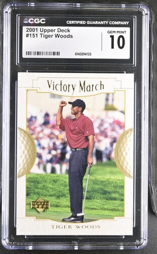 2001 Upper Deck #151 Tiger Woods CGC 10