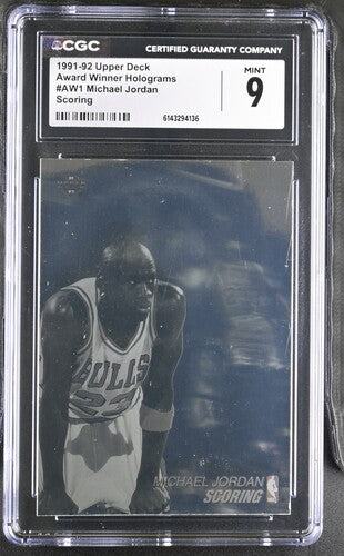 1991-92 Upper Deck Award Winner Holograms #AW1 Michael Jordan Scoring CGC 9 SC5