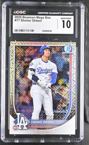 2025 Bowman Mega Box #17 Shohei Ohtani CGC 10 SC4