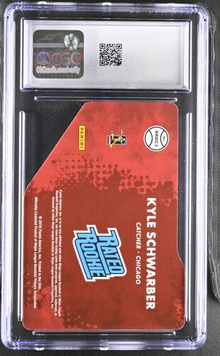 2016 Donruss Rated Rookies Die-Cut #RRDC3 Kyle Schwarber Blue CGC 9 SC4