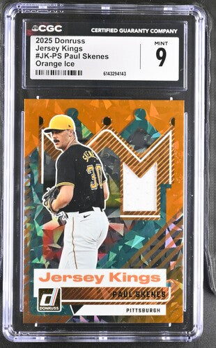2025 Donruss Jersey Kings #Jk-PS Paul Skenes Orange Ice CGC 9 SC4