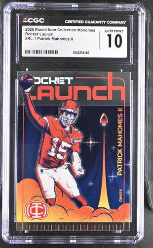 2025 Panini Icon Collection Mahomes Rocket Launch #RL-1 CGC 10 SC2