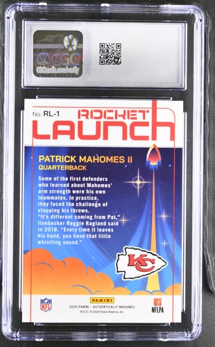 2025 Panini Icon Collection Mahomes Rocket Launch #RL-1 CGC 10 SC2