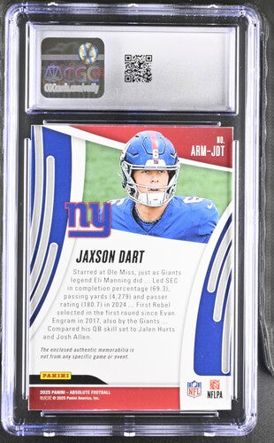 2025 Panini Absolute Rookie Materials #ARM-JDT Jaxson Dart SC2
