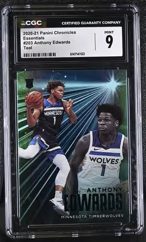 2020-21 Panini Chronicles Anthony Edwards CGC 9