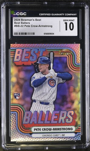 2024 Bowman's Best Best Ballers #BB-22 Pete Crow-Armstong CGC 10 SC4