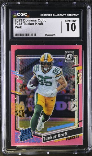 2023 Donruss Optic #243 Tucker Kraft Pink CGC 10 SC3