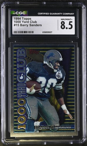 1994 Topps 1000 Yard Club #15 Barry Sanders CGC 8.5 SC2