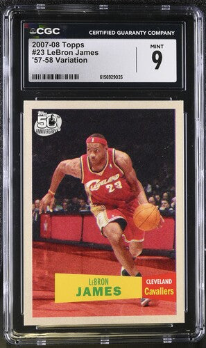 2005-06 Topps Total Team Checklists #5 LeBron James CGC 8.5 SC5