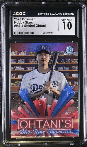 2025 Bowman Hobby Stars #HS-4 Shohei Ohtani CGC 10 SC4
