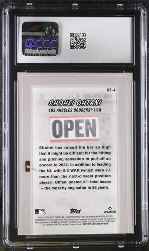 2025 Bowman Hobby Stars #HS-4 Shohei Ohtani CGC 10 SC4