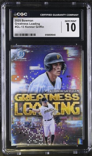 2025 BOWMAN GREATNESS LOADING #GL-13 KONNOR GRIFFIN CGC 10 SC4