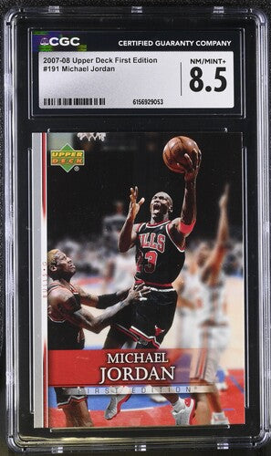 2007-08 Upper Deck First Edition #191 Michael Jordan CGC 8.5 SC5
