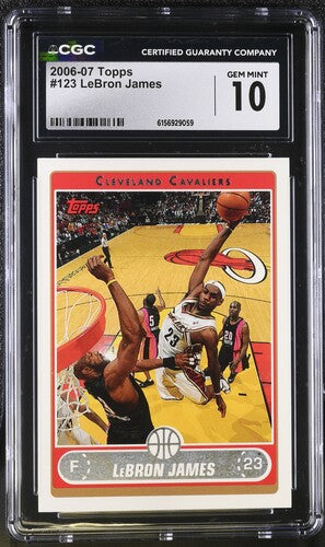 2006-07 Topps #123 LeBron James CGC 10 SC5