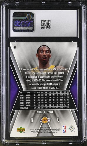 2005-2006 SPx #39 Kobe Bryant CGC9 SC5