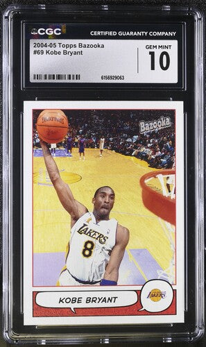 2004-05 Topps Bazooka #69 Kobe Bryant CGC 10 SC5