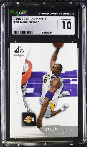 2005-06 SP Authentic #38 Kobe Bryant CGC 10 SC5