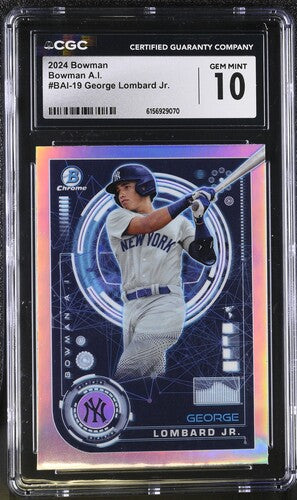 2024 Bowman A.I. George Lombard Jr. SGC 10 SC4