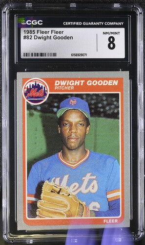 1985 Fleer Fleer #82 Dwight Gooden CGC 8 SC4