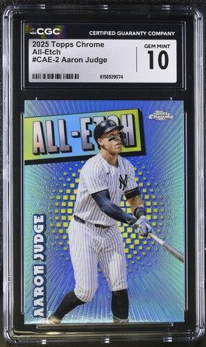 2025 Topps Chrome All-Etch #CAE-2 Aaron Judge CGC 10 SC4